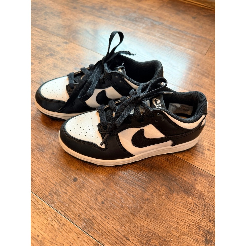 Nike Dunk Low Panda Black White Kids Sneakers CW1588-100 Size 1Y